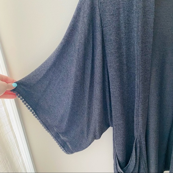 Urban Outfitters Open Front Cardigan Gray Sz Medium - Picture 7 of 10